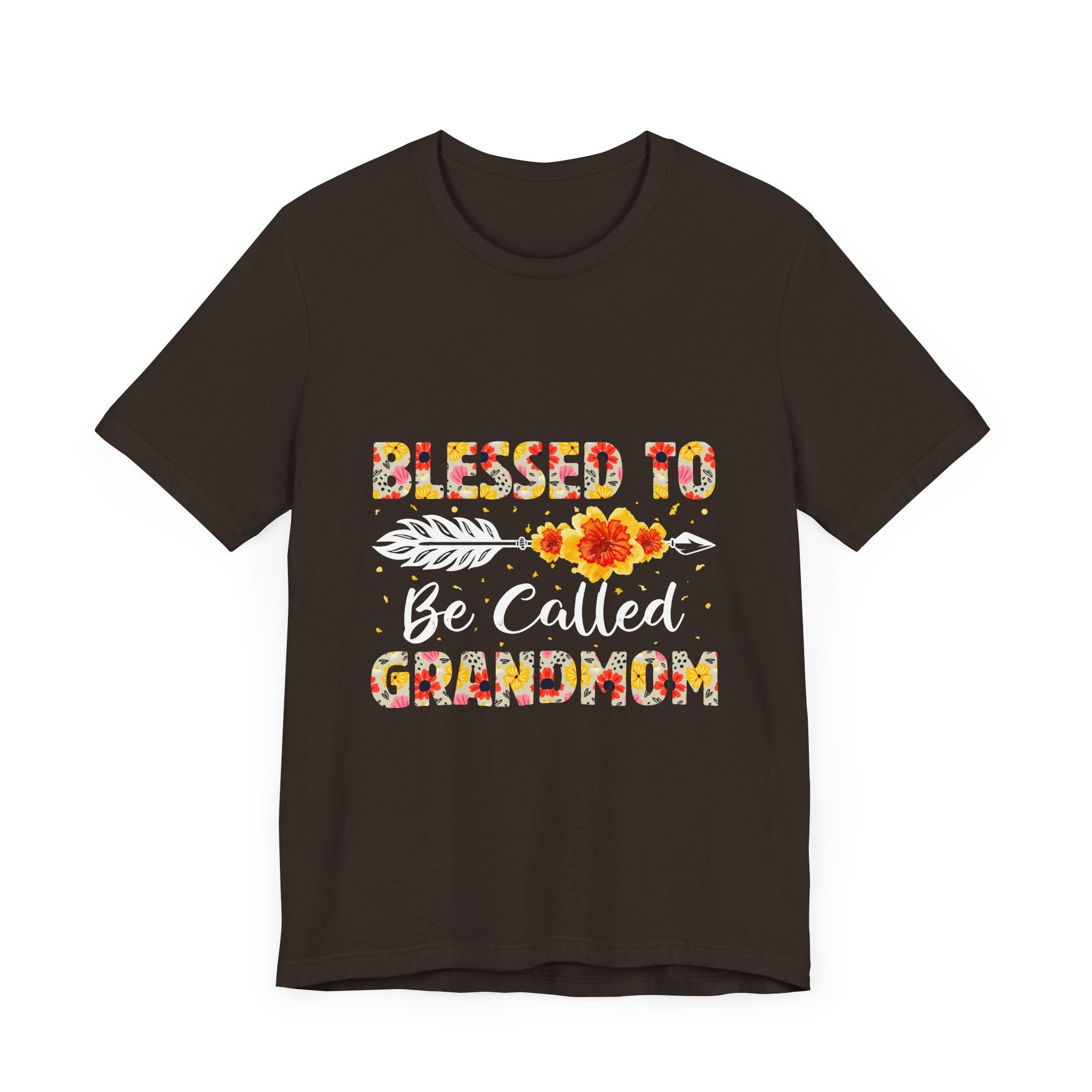 Blessed to Be Called Grandma T-Shirt - Floral Design for Grandmothers, Perfect Gift for Mother's Day