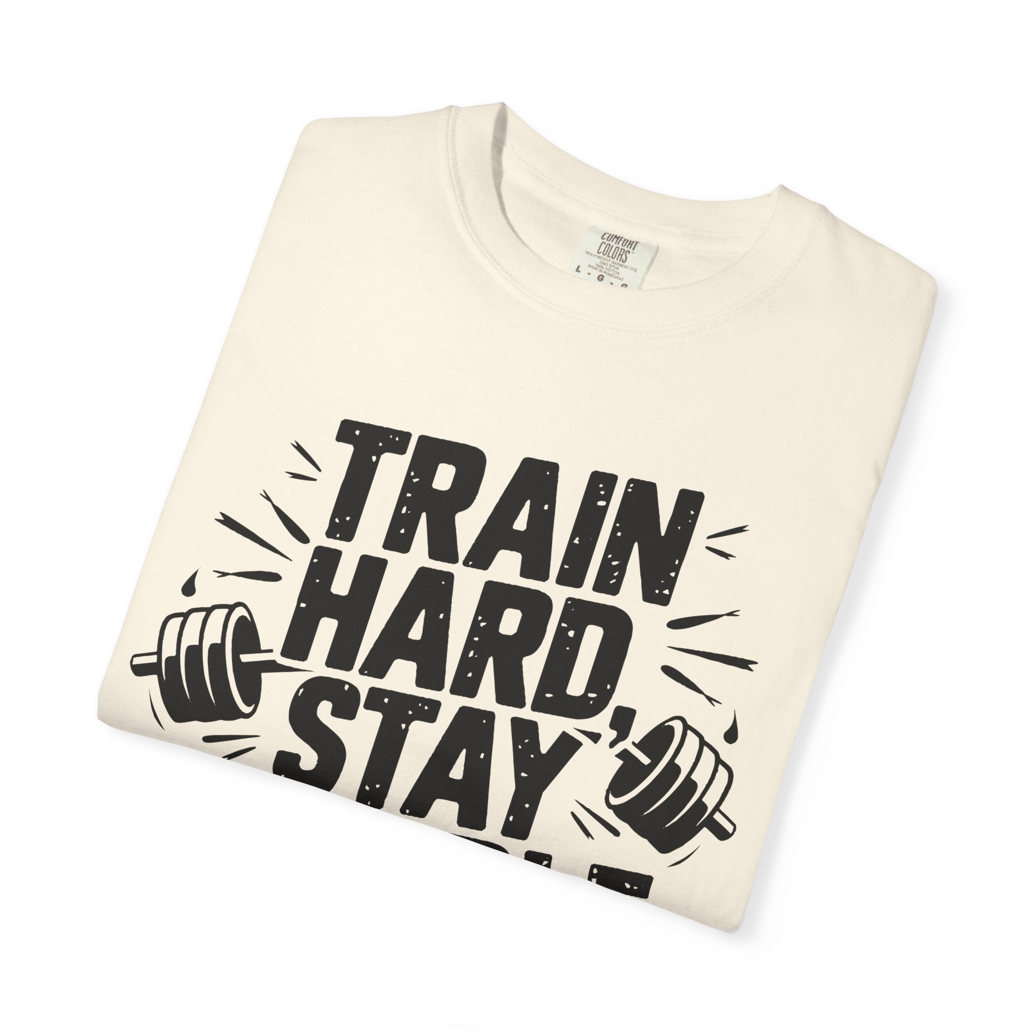 Unisex Gym Motivation T-Shirt - "Train Hard, Stay Humble"