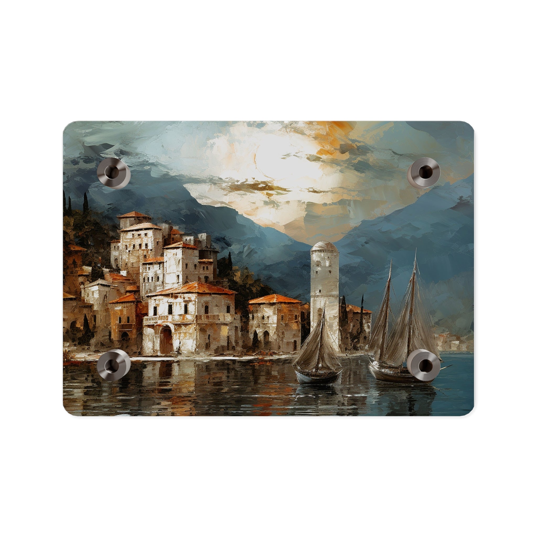 Coastal Serenity Acrylic Wall Art Panel - Nautical Home Decor