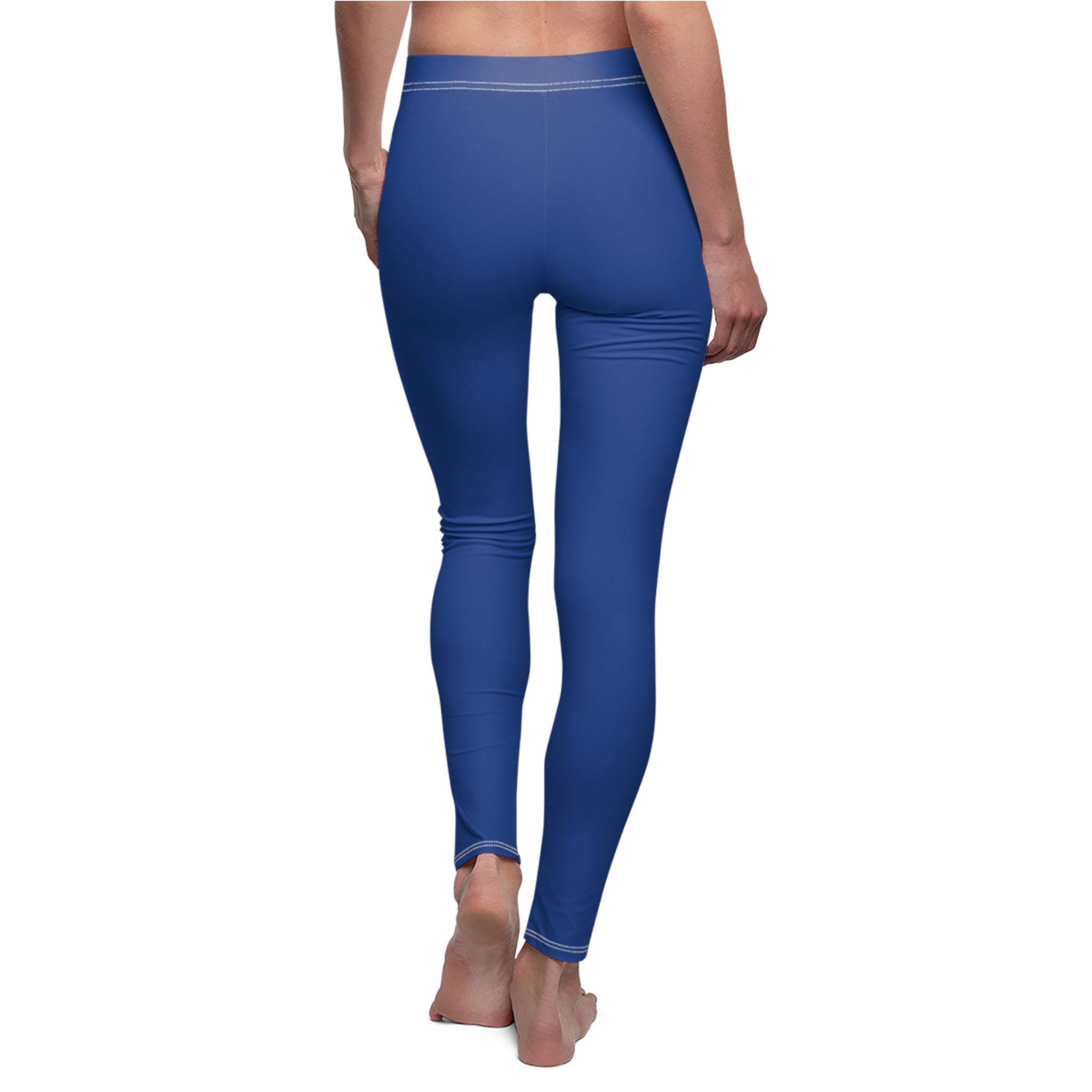 Blue Stylish Women's Casual Leggings, Trendy Activewear, Comfortable Yoga Pants, Perfect Gift for Fitness Lovers, Everyday Wear