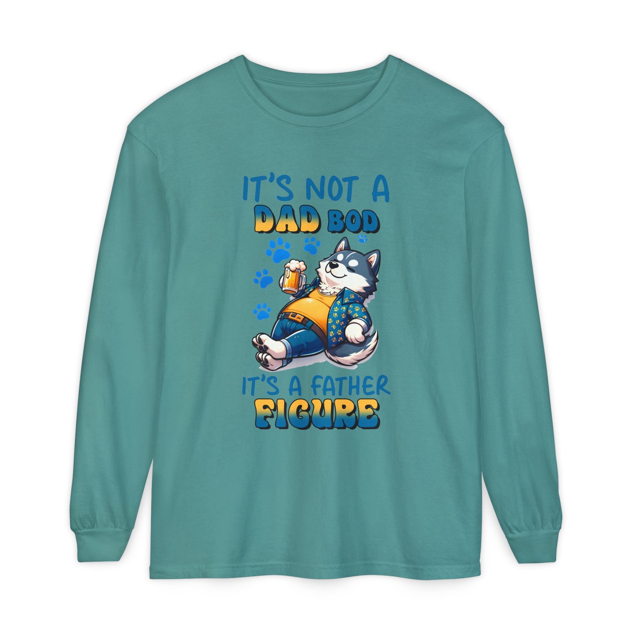 Funny Dad Bod Long Sleeve T-Shirt - It's Not a Dad Bod, It's a Father Figure