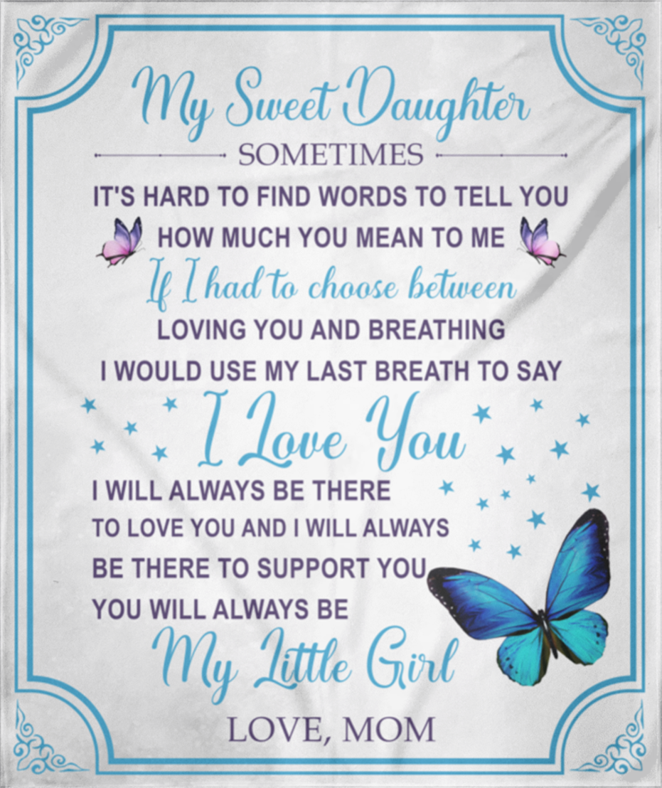 My Sweet Daughter | Fleece Blanket
