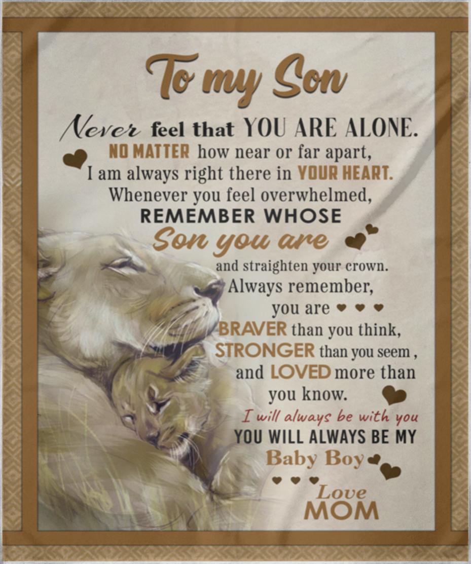 To My Son | Fleece Blanket
